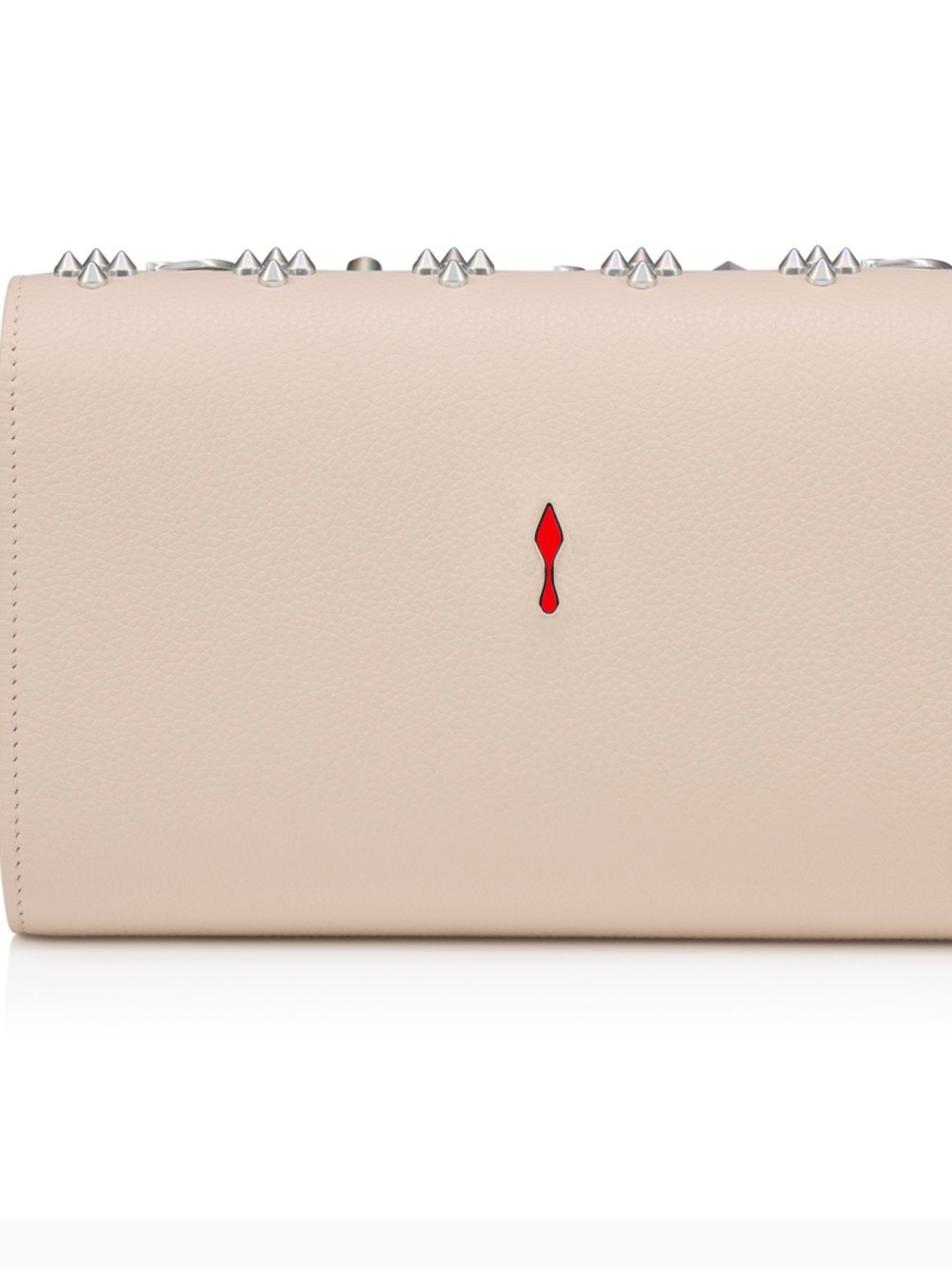 Christian Louboutin Paloma Clutch in Leche Beige with Silver Studs - Picture 4 of 13